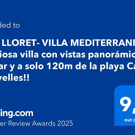 V&V Lloret- Villa Mediterrania, Preciosa Villa Con Panoramicas Vistas Mar En Zona Muy Tranquila Y Residencial Дом отдыха Льорет-де-Мар